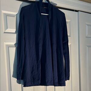 Classic Navy Women's Open-Front Cardigan